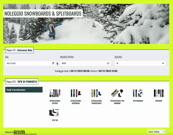 Noleggio Snowboard Val di Sole