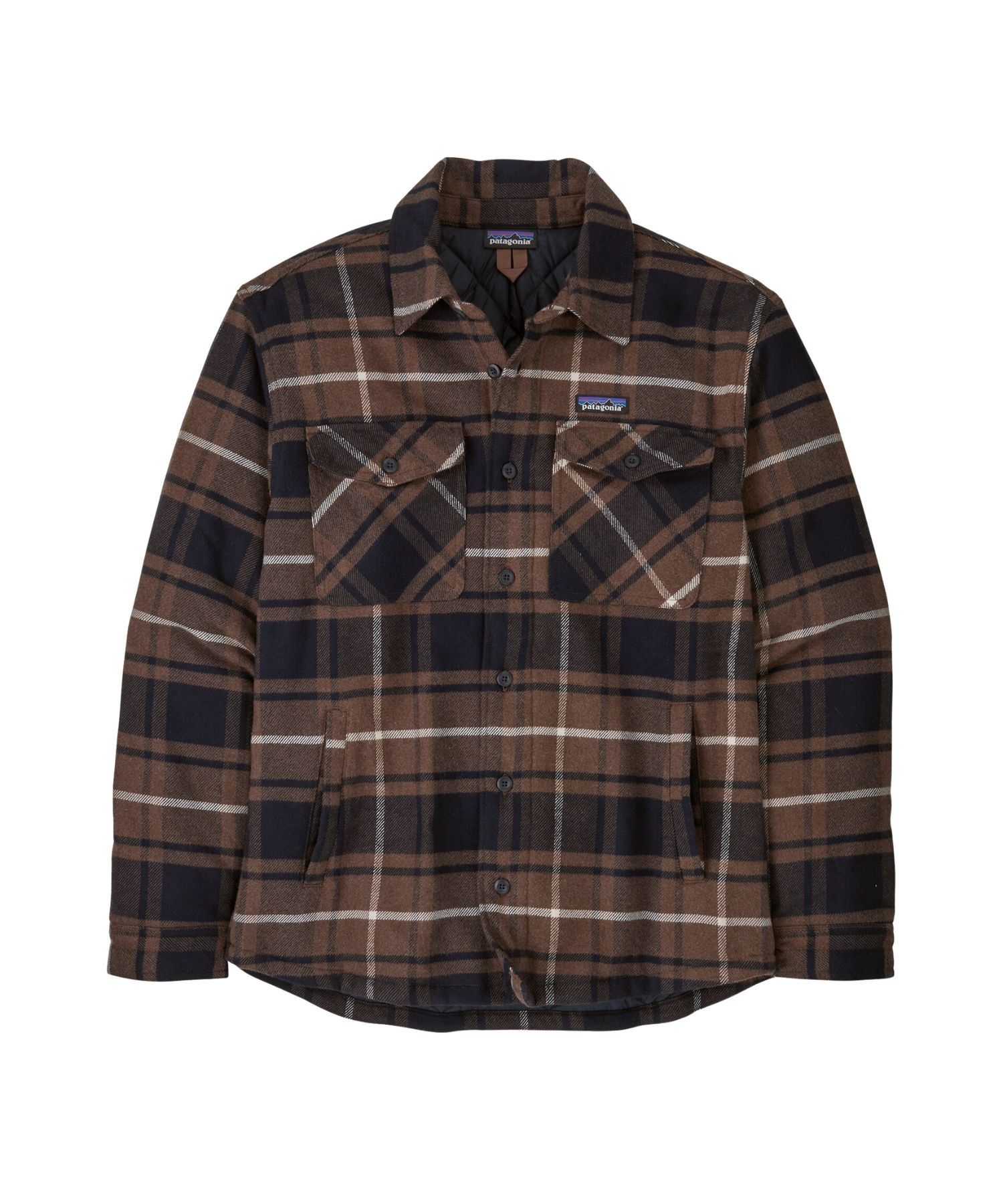 Patagonia M's Lw Insulated Fjord Flannel Shirt Molasses Brown