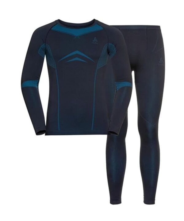 Odlo Fundamentals Performance Evolution Warm Set Blue