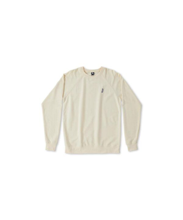 Crab Grab Embroidered Crew Bone