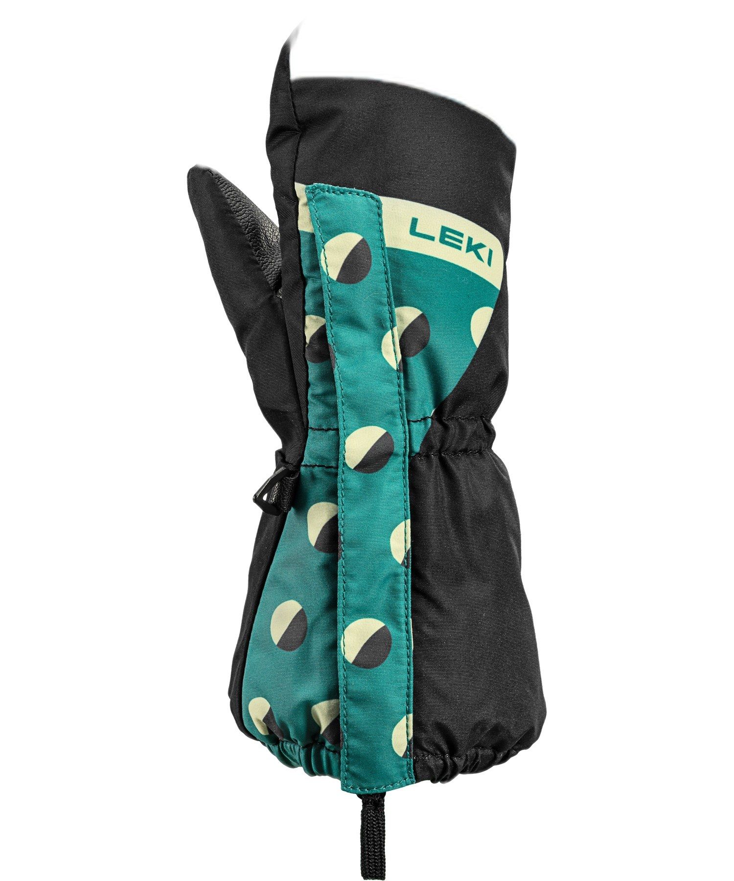 Leki Little Paw Mitt Long Black-medium Green