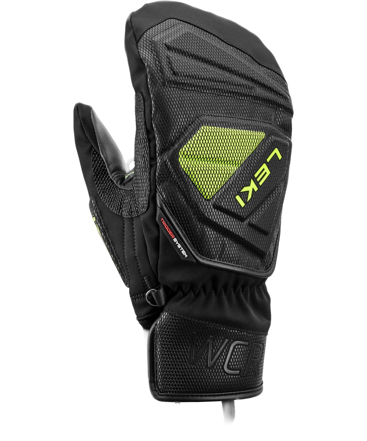 Leki Wcr C-tech 3d Mitt Black-ice Lemon