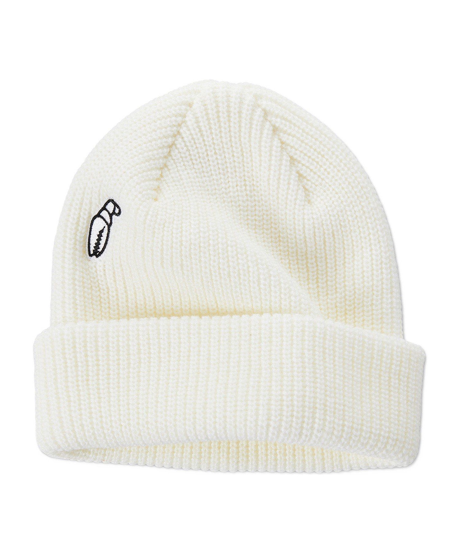 Crab Grab High Mark Beanie White