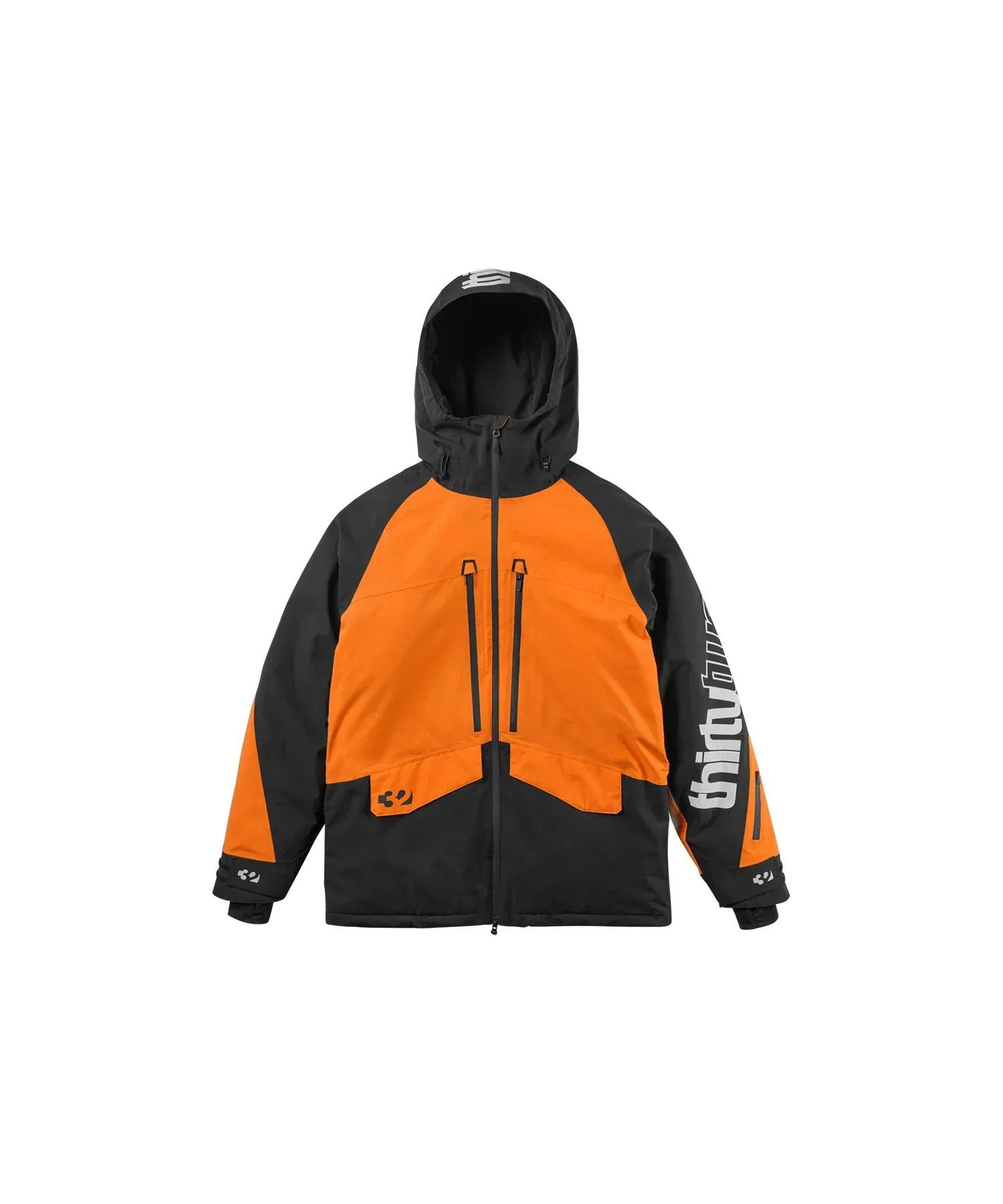 32 Lashed Insulated Jacket Black-orange