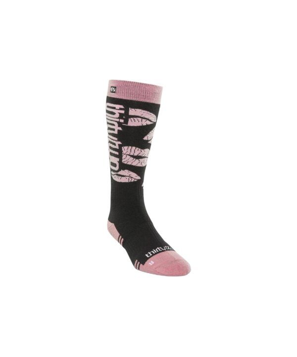 32 Women's Merino Sock Black-pink