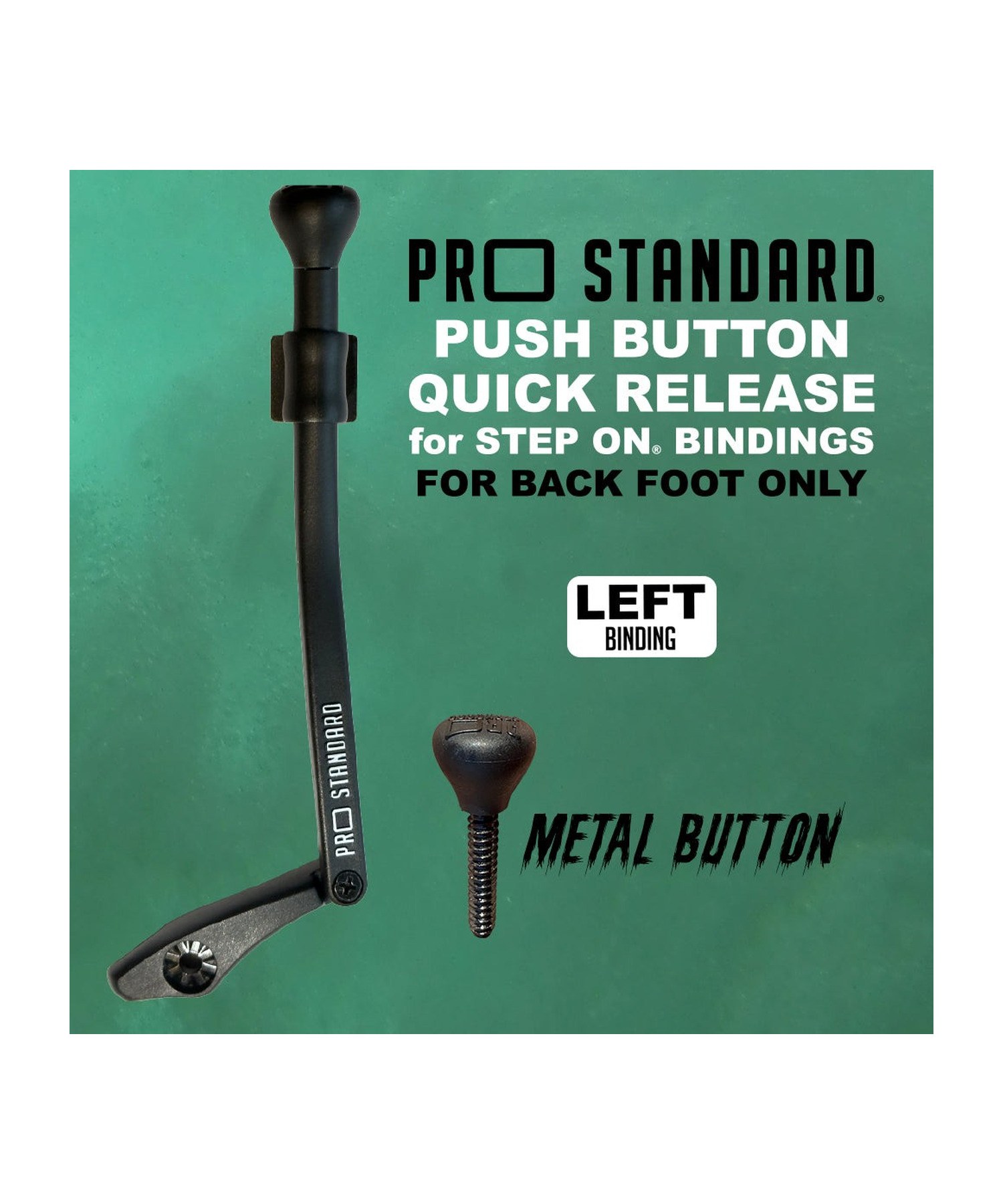 Pro Standard Push Button Quick Release Step On Left Black