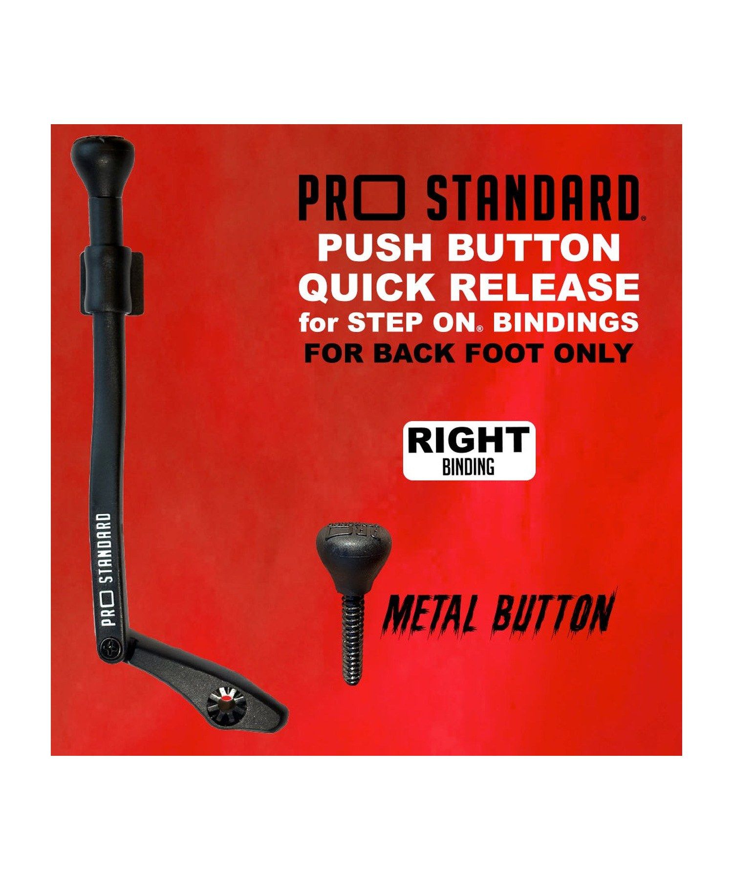 Pro Standard Push Button Quick Release Step On Right Black