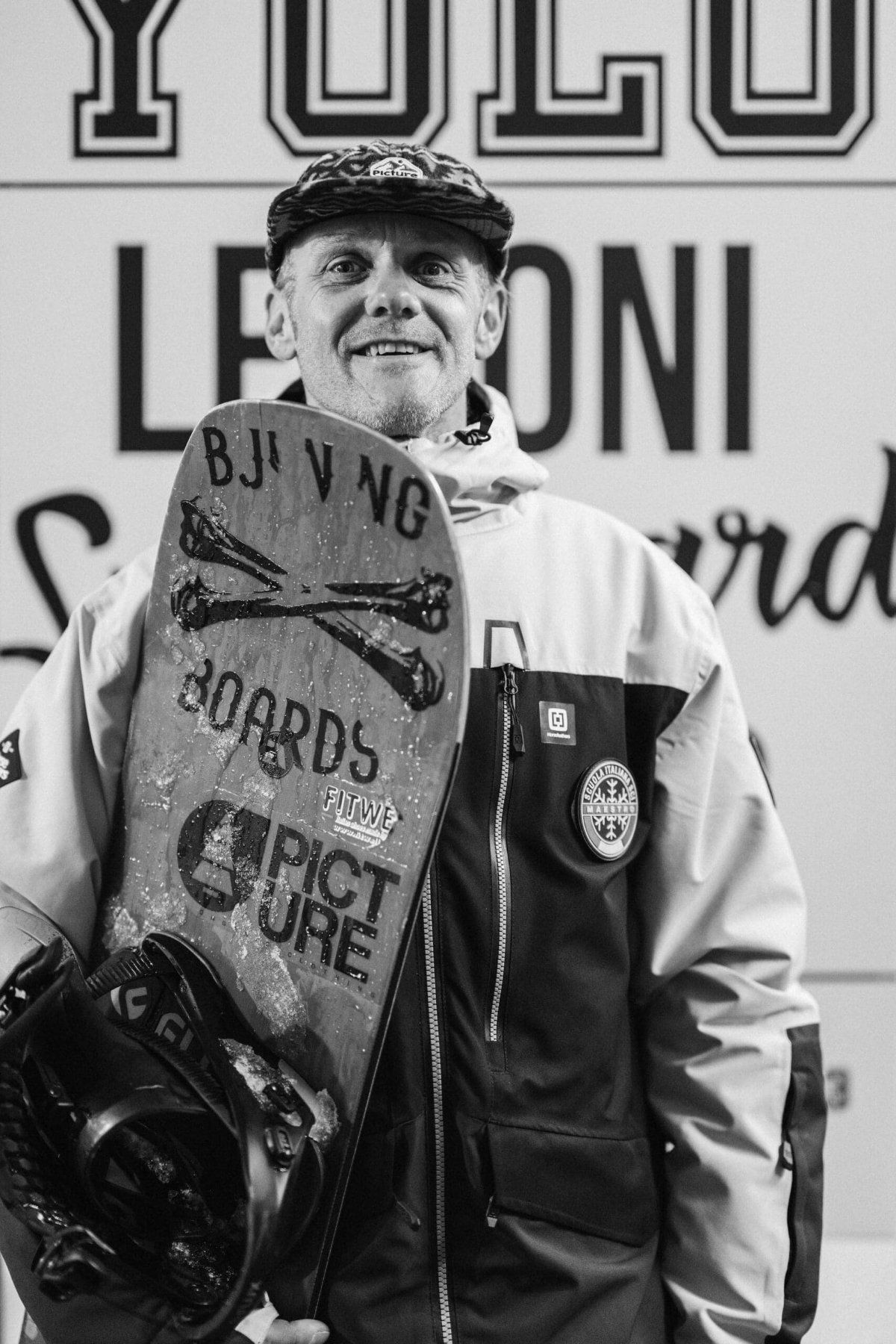 Luca, maestro di snowboard